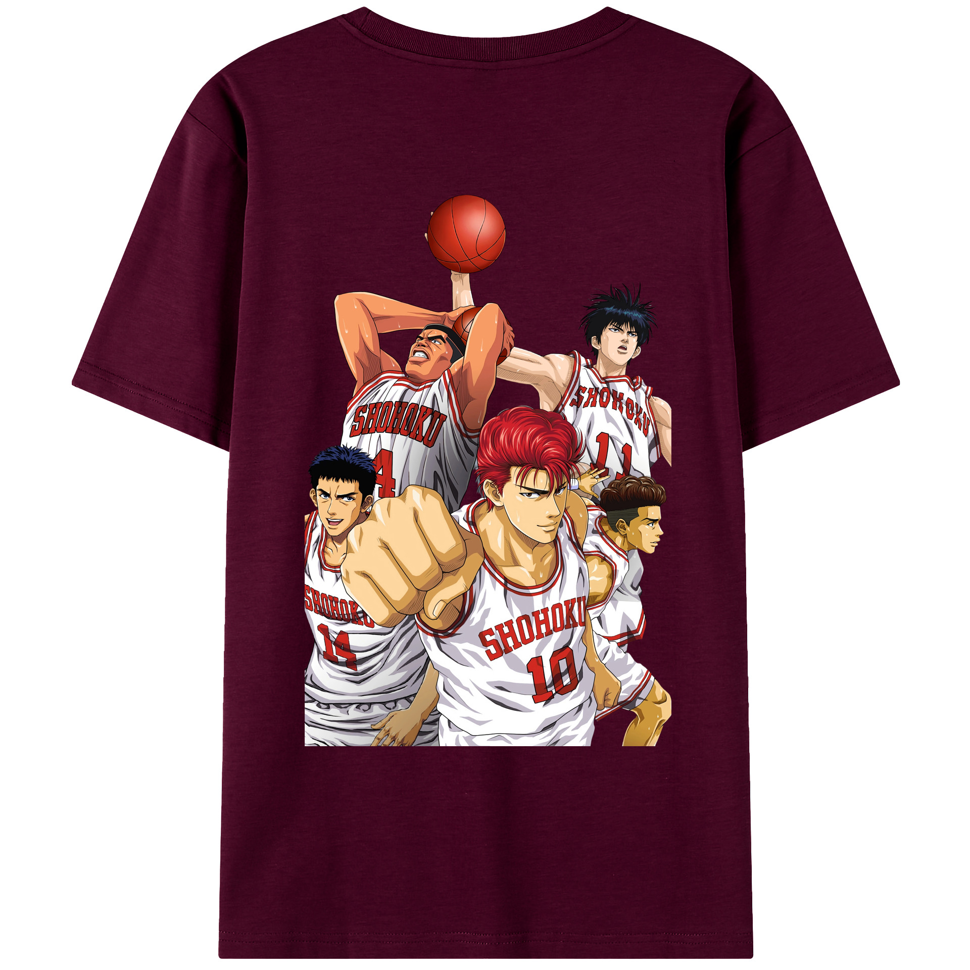 SLAM DUNK／スラムダンク レディース半袖Tシャツ(バックプリント)